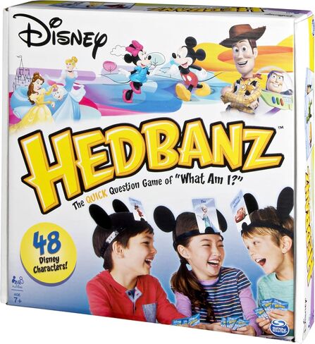 Spin Master Games Hedbanz, Quick Question Picture Guessing Family Game for Game Night Headbands Board Game, for Adults and Kids Ages 7 and up (Edition May Vary) in Kuwait