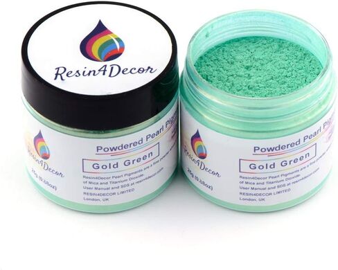 Metallic Powdered Pearlescent Mica Pigment for Epoxy Resin Projects Jewelry Craft Table Board Tray Canvas Painting Soap Dye Slime 0.88oz (Aqua Blue) in Saudi Arabia