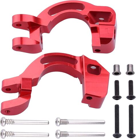 مفاصل كتلة التوجيه الأمامية من الألومنيوم من Hobbypark وكتل العجلات ومحاور C والمحاور الخلفية لـ Arrma 1/10 Granite 4X4، Typhon، Big Rock، Senton، استبدال AR330442 AR330467 AR330469 (أسود) in Saudi Arabia