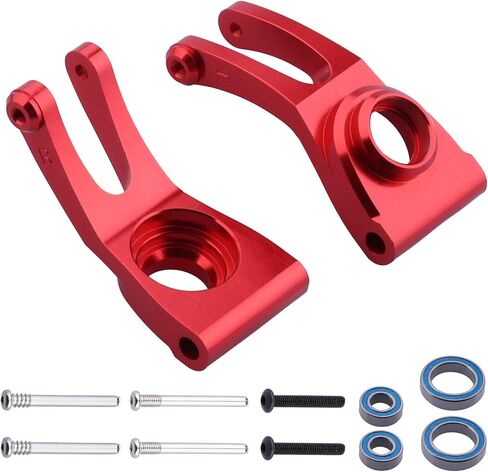 مفاصل كتلة التوجيه الأمامية من الألومنيوم من Hobbypark وكتل العجلات ومحاور C والمحاور الخلفية لـ Arrma 1/10 Granite 4X4، Typhon، Big Rock، Senton، استبدال AR330442 AR330467 AR330469 (أسود) in Saudi Arabia