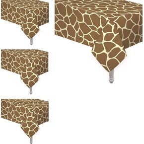 4 Pack Animal Safari Theme Zoo Print Table Cover Animal Theme Tablecloth Party Supplies Ideal for Jungle Animal Birthday Parties Animal Theme Party, Baby Showers, Jungle Safari Themed Party (Zebra)