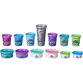 Play-Doh Foam and Play-Doh Slime Kit: Super Cloud Slime, HydroGlitz, Super Stretch, and Krackle 13 Multipack Bundle of Cool Colors, Kids Party Favors, Non-Toxic (Amazon Exclusive)