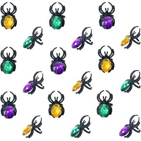 KEPATO Halloween Spider Ring Spider Party تفضل حلقة العنكبوت البلاستيكية المزيفة لتزيين الهالوين in Kuwait