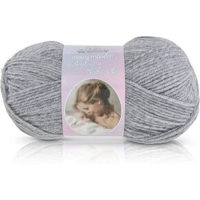 Mary Maxim Baby’s Best Yarn “Blue" | 2 Fine DK/Sport Weight Baby Yarn for Knit & Crochet Projects | 70% Acrylic and 30% Nylon | 4 Ply - 171 Yards in Kuwait