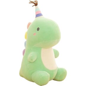 VHYHCY Stuffed Animal Plush Toys, Cute Dinosaur Toy, Soft Dino Plushies for Kids Plush Doll Gifts for Boys Girls (Green, 9 Inch)