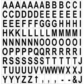 MasterVision Interchangeable Magnetic Board Accessories, Letters, Black, 0,75"h