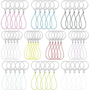 Framendino, 200 Pack Lobster Clasp Cords Strap Charms Lariat Lanyard String Wrist Clasps Cords for Cell Phone USB Flash Drives Keychains DIY Jewelry Accessories in Saudi Arabia