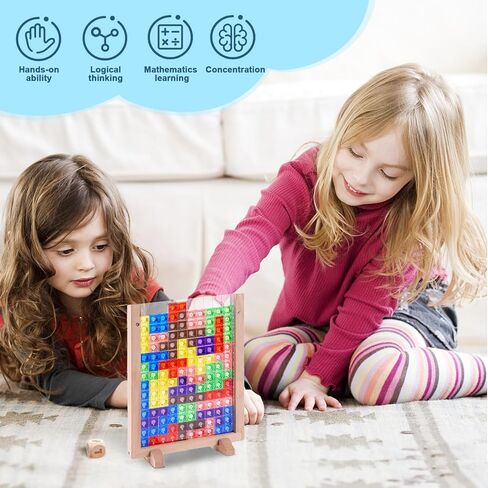 العاب لوحية للاطفال والكبار من ايفاي، العاب تكديس مكعبات روسيا، لعبة احجية كلاسيكية ثلاثية الابعاد لتحفيز العقل والعقل العاب مونتيسوري، مثالية للالعاب العائلية والحفلات والسفر من 1 الى 4 لاعبين in Kuwait