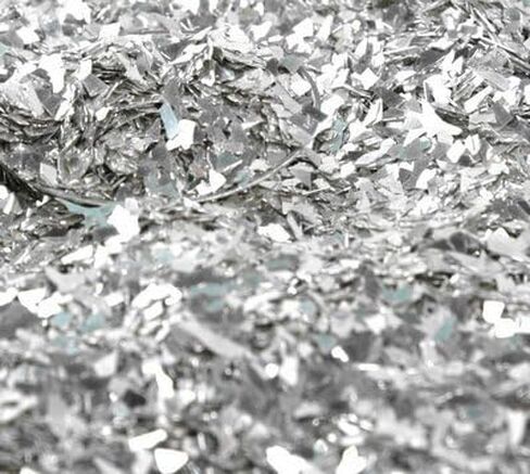 Meyer Imports Crushed Glass Glitter for Arts and Crafts - Broken Glass German Glitter for Resin Craft Art/Tumblers/Nail Art/DIY Jewelry Making Decoration - 2.2 Pounds - Silver in Kuwait