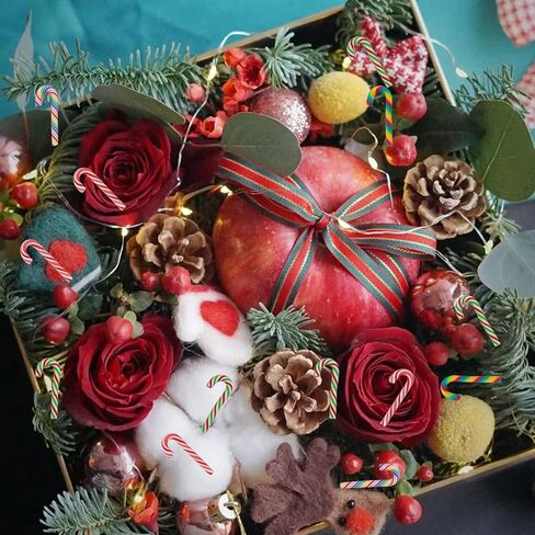 زينة حلوى الكريسماس للحرف اليدوية بالوان قوس قزح صغيرة عصا حلوى صناعية عصا عيد الميلاد بدون ثقب للتعليق اكسسوارات الحديقة بنفسك ديكور الكريسماس حافظة الهاتف in Kuwait