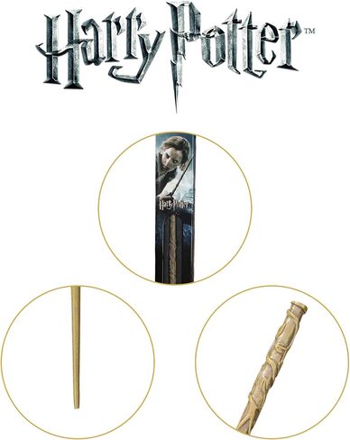 The Noble Collection - Hermione Granger Wand in A Standard Windowed Box - 15in (38cm) Wizarding World Wand - Harry Potter Film Set Movie Props Wands in Saudi Arabia