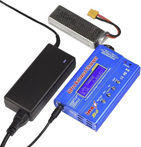 شاحن موازن بطارية كلون ليبو 6 بي آيماكس، شاحن موازنة بطارية ألعاب التحكم عن بعد، ليد مع محول طاقة تيار متردد، من هوبيميت in Kuwait