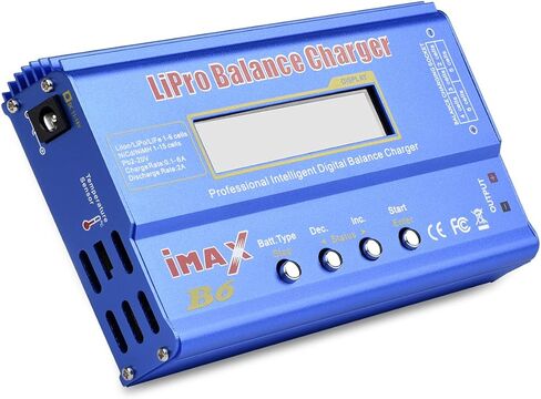 شاحن موازن بطارية كلون ليبو 6 بي آيماكس، شاحن موازنة بطارية ألعاب التحكم عن بعد، ليد مع محول طاقة تيار متردد، من هوبيميت in Kuwait