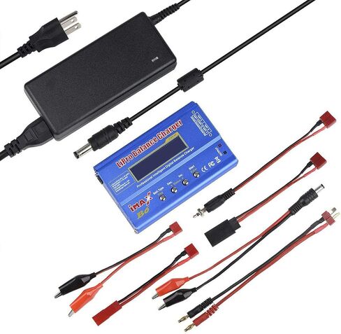 شاحن موازن بطارية كلون ليبو 6 بي آيماكس، شاحن موازنة بطارية ألعاب التحكم عن بعد، ليد مع محول طاقة تيار متردد، من هوبيميت in Kuwait