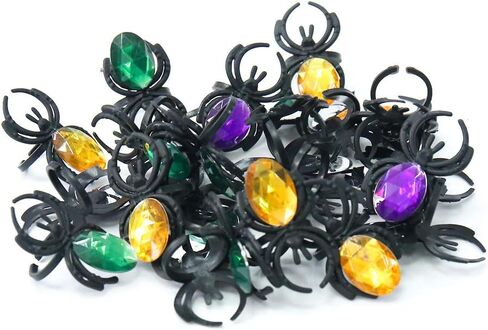KEPATO Halloween Spider Ring Spider Party تفضل حلقة العنكبوت البلاستيكية المزيفة لتزيين الهالوين in Kuwait