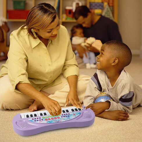 لوحة مفاتيح بيانو للأطفال 32 مفتاحاً من هوتويز مع ميكروفون لوحة مفاتيح إلكترونية محمولة للمبتدئين للألعاب الموسيقية بيانو لـ 3 4 5 6 7 8 سنوات للأولاد والبنات (أرجواني) in Kuwait