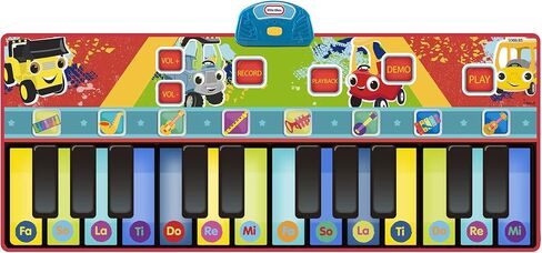 First Act Discovery Little Tikes Giant Musical Piano Mat - 70-Inch, 24 Keys, Make Real Music - Record, Playback, Volume Control - Musical Instruments for Toddlers and Kids in Kuwait