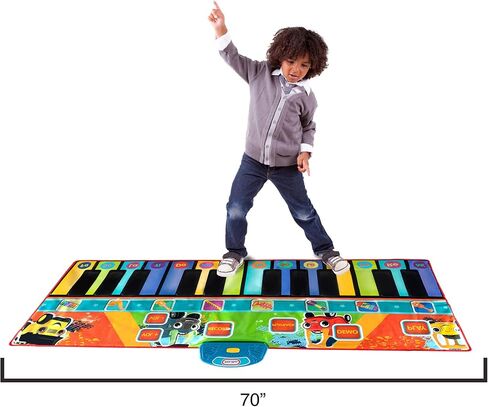 First Act Discovery Little Tikes Giant Musical Piano Mat - 70-Inch, 24 Keys, Make Real Music - Record, Playback, Volume Control - Musical Instruments for Toddlers and Kids in Kuwait