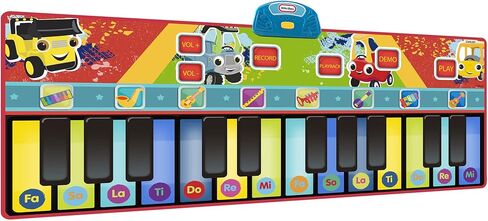 First Act Discovery Little Tikes Giant Musical Piano Mat - 70-Inch, 24 Keys, Make Real Music - Record, Playback, Volume Control - Musical Instruments for Toddlers and Kids in Kuwait