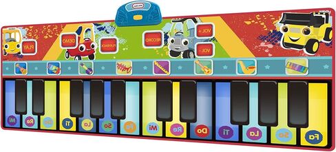 First Act Discovery Little Tikes Giant Musical Piano Mat - 70-Inch, 24 Keys, Make Real Music - Record, Playback, Volume Control - Musical Instruments for Toddlers and Kids in Kuwait