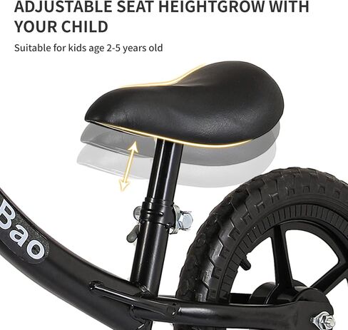 دراجة توازن داباو، دراجة توازن للأطفال الصغار لعمر 2 3 4 5 سنوات، دراجة توازن للأطفال بعجلات 12 بوصة، بدون دراجة تدريب بدواسة، دراجة توازن الطفل مع مسند للقدمين وارتفاع مقعد قابل للتعديل in Kuwait