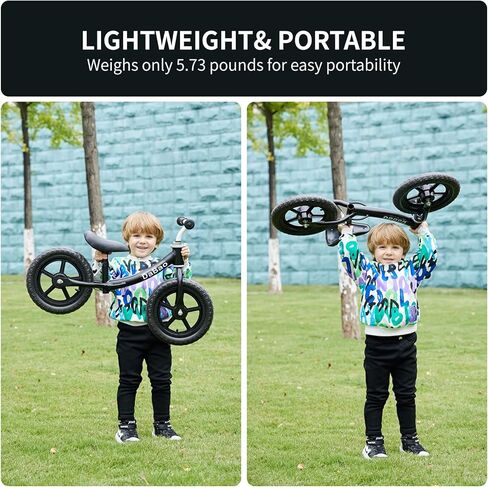 دراجة توازن داباو، دراجة توازن للأطفال الصغار لعمر 2 3 4 5 سنوات، دراجة توازن للأطفال بعجلات 12 بوصة، بدون دراجة تدريب بدواسة، دراجة توازن الطفل مع مسند للقدمين وارتفاع مقعد قابل للتعديل in Kuwait