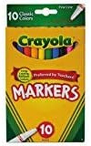 Non-Washable Markers, Fine Point, Classic Colors, 10/Set (6 Sets) in Saudi Arabia