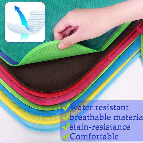 15 قطعة من مآزر قماش الفنانين للأطفال من Cptoion، مآزر رسم للأطفال بـ 15 لونًا، مآزر أطفال متوسطة الحجم للرسم، مآزر فنية للأطفال غير منسوجة للفصول الدراسية والمطبخ والحرف اليدوية ونشاط الرسم الفني in Kuwait