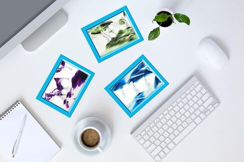 Sand Moving Sand Art, Liquid in Motion Hourglass Timer, Dynamic Sand Picture Frame for Desktop Office Home Wedding, Sensory Anxiety Fidget for Calm Relaxing (Purple White Black) in Kuwait