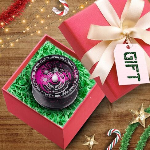 يويو تي 7 سريع الاستجابة للاطفال، يويو معدني من الالومنيوم للمبتدئين مع محمل يويو ضيق C و5 خيوط يويو اضافية + شنطة يويو + قفاز يويو (لون اسود وزهري) in Kuwait