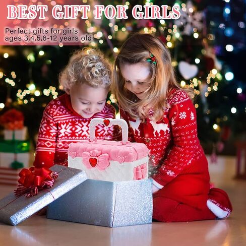 Kids Makeup Kit for Girl - Little Girls Makeup Set Toy, Girls Makeup Kit for Kids, Pretend Play Makeup Vanities for Toddlers Children Princess, Christmas Birthday Gifts Girls Toys Age 3 4 5 6 7 8 9 10 in Kuwait