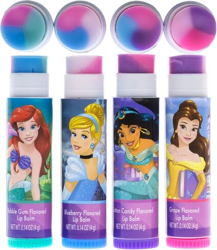 بلسم الشفاه الدوّار 4 قطع من ديزني برينسيس مع مكياج قصدير in Kuwait