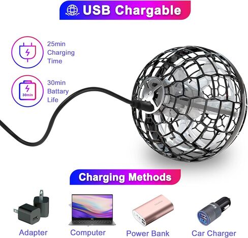 ألعاب الطيران للأعمار من 8 إلى 13 عامًا، كرة تحوم سحرية مع أضواء، طائرة فيدجيت سبينر صغيرة بدون طيار، ألعاب تخفيف التوتر، أدوات رائعة هدية عيد ميلاد لعمر 6 7 8 9 10 سنوات فما فوق للأولاد والبنات in Kuwait