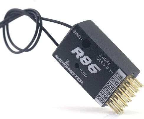 جهاز استقبال راديو ماستر R86 6CH بتنسيق PWM SBUS متوافق مع FrSky D8 لأجهزة أجهزة إرسال الراديو بدون طيار in Saudi Arabia