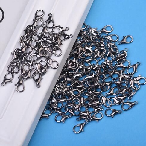 500 Pieces Set Lobster Claw Clasps 100 Lobster Clasps 400 Open Jump Rings for Jewelry Making Bracelet Necklace DIY Jewelry Making Findings Crafts Fastener Hook (Gold) in Kuwait