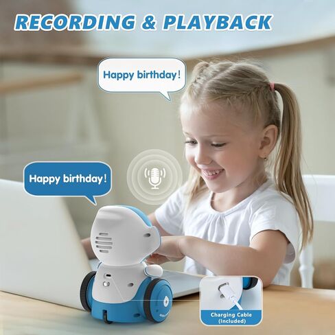 ألعاب الروبوت GILOBABY، روبوتات ناطقة ذكية قابلة لإعادة الشحن للأطفال، روبوت ذكي مع مستشعر لمس للتحكم الصوتي، الغناء والرقص والتسجيل والتكرار وهدايا عيد الميلاد للأولاد والبنات من عمر 6 سنوات فما فوق in Kuwait