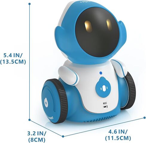 ألعاب الروبوت GILOBABY، روبوتات ناطقة ذكية قابلة لإعادة الشحن للأطفال، روبوت ذكي مع مستشعر لمس للتحكم الصوتي، الغناء والرقص والتسجيل والتكرار وهدايا عيد الميلاد للأولاد والبنات من عمر 6 سنوات فما فوق in Kuwait