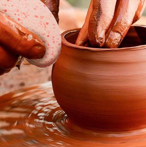 اسفنجة فخار للصلصال، اسفنجة تنظيف وتشكيل الطين لفناني الفخار والطين (مجموعة من 3 قطع) تأتي في 3 كثافة مختلفة لسهولة التعرف والاستخدام in Kuwait