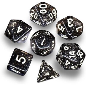 Role Playing Dice Set - for RPG, Dungeons & Dragons, D&D, and Other RPGs, 10-Sided Dice with D20 (Green)