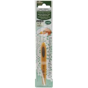 Clover Soft Touch Steel Crochet Hooks, No. 14/0.50mm (1027) in Saudi Arabia