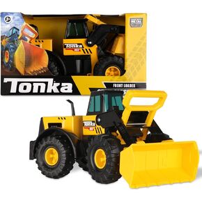 تونكا ستيل كلاسيكس، محمل أمامي كلاسيكي - مصنوع من الفولاذ والبلاستيك القوي، يعمل بالاحتكاك الأصفر، شاحنة بناء كبيرة، للأولاد والبنات، الأطفال الصغار الذين تتراوح أعمارهم بين 3 سنوات فما فوق، هدية عيد ميلاد، عطلة in Kuwait