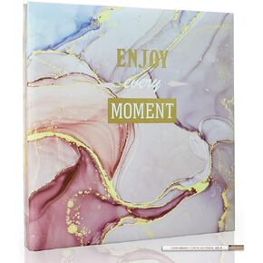 ألبوم صور هولوري لاصق ذاتي 4 × 6 5 × 7 3 × 5 8 × 10 سجل قصاصات مغناطيسية ذاتية اللصق صفحة يدوية الصنع ألبوم كتاب الخردة بنفسك، غطاء كتاب مطبوع تصميم رخامي مع قلم معدني in Kuwait