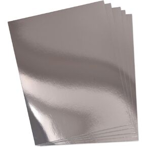 Gift Boutique 60 Pcs Metallic Gold Cardstock Paper, Golden Foil Board Sheets Mirror Finish Surface for Crafting Invitations & Decor, 8.5" x 11" 250gsm