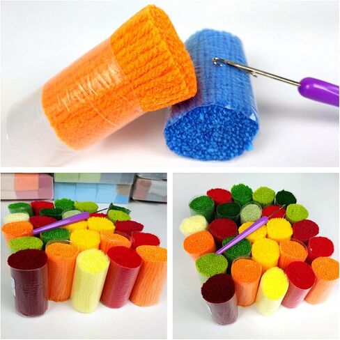 DEAR MODEL Latch Hook Craft Kit Large for Beginners, Embroidery Latch Hook Rug with pre-Printed Pattern DIY Crafting Arts,43.3X29.5in (Jesus) in Kuwait