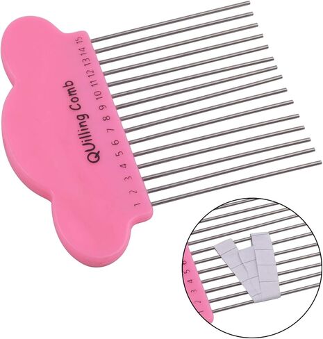 مجموعة ادوات لف الورق، 6 قطع من ادوات لف الورق المشقوقة، قطعة واحدة من مدرب لف التجعيد وقطعة واحدة من مشط اللف لمشاريع الورق الحرفية اليدوية in Kuwait