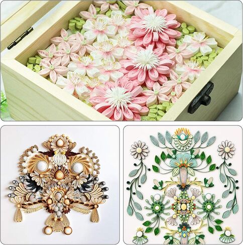 مجموعة ادوات لف الورق، 6 قطع من ادوات لف الورق المشقوقة، قطعة واحدة من مدرب لف التجعيد وقطعة واحدة من مشط اللف لمشاريع الورق الحرفية اليدوية in Kuwait