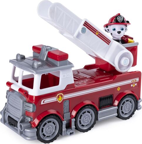 Paw Patrol Ultimate Rescue - Marshall's Ultimate Rescue Fire Truck with Moving Ladder and Flip-Open Front Cab, Ages 3 and Up in Saudi Arabia