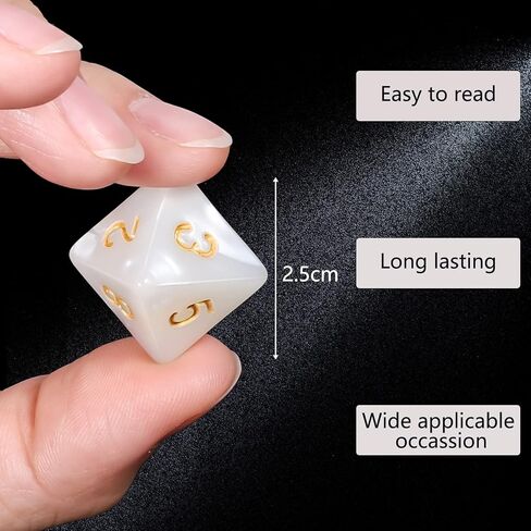 CiaraQ 100pcs D20 Dice Set for Dungeon and Dragons – 10 Colors (10 Each) in Kuwait