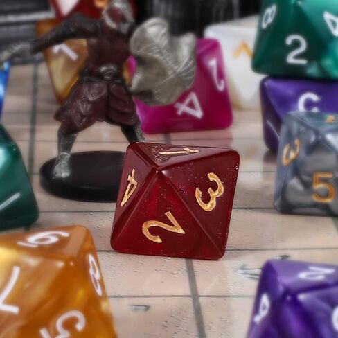 CiaraQ 100pcs D20 Dice Set for Dungeon and Dragons – 10 Colors (10 Each) in Kuwait