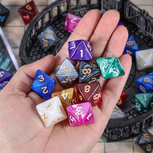 CiaraQ 100pcs D20 Dice Set for Dungeon and Dragons – 10 Colors (10 Each) in Kuwait